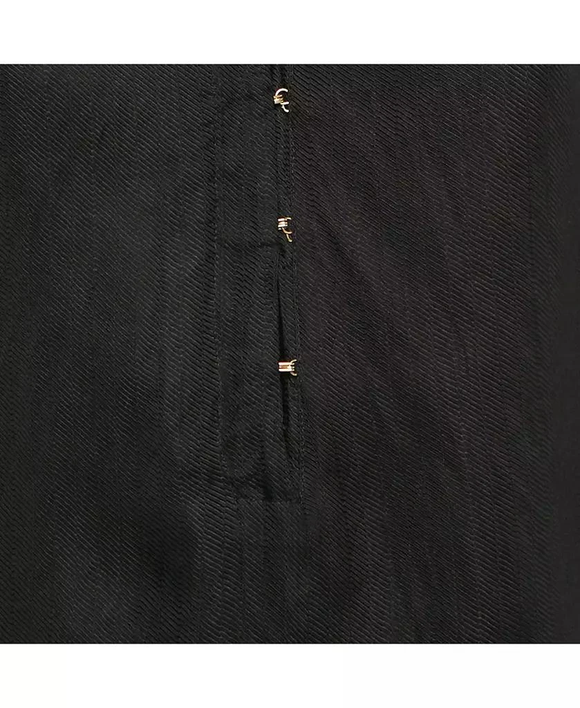 Pre-Owned Roberto Cavalli Women
s Black Crinkled Crepe Tunic Top 5