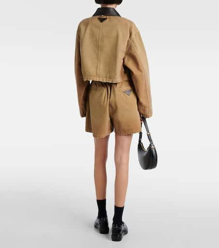Prada Cropped cotton canvas jacket 3