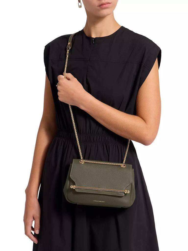 Strathberry Mini East/West Soft Grain Leather Crossbody Bag 2