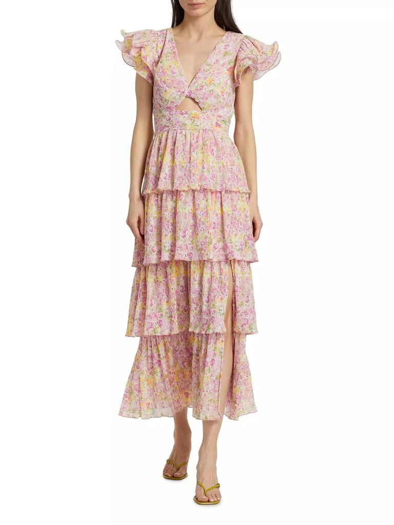 ASTR Emporia Floral Chiffon Maxi Dress 2