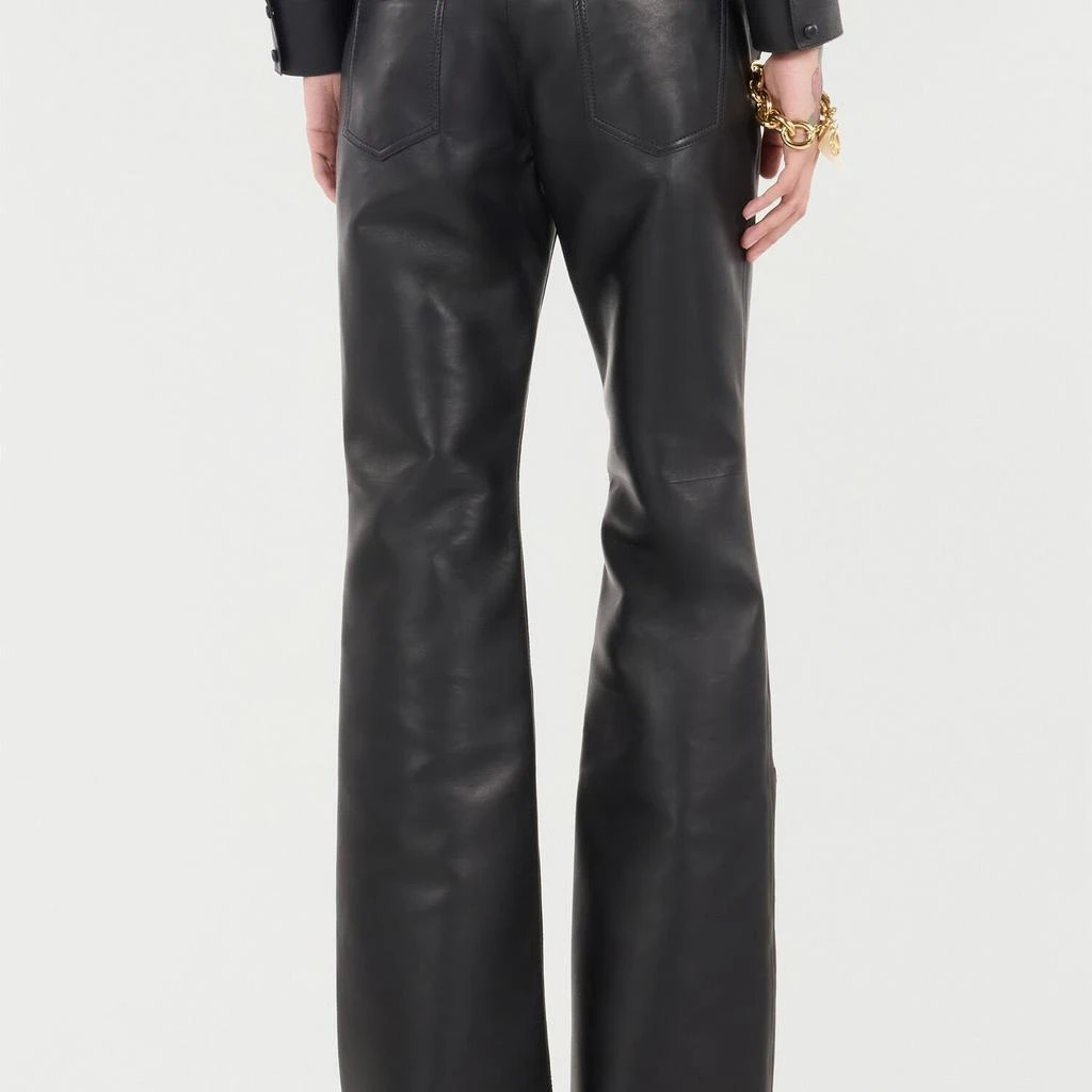 Roberto Cavalli Roberto Cavalli Perforated Roses Leather Pants 3