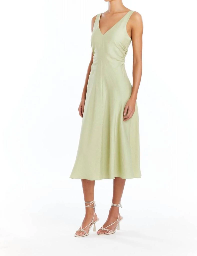Amanda Uprichard Sabal Midi Dress In Aloe 3