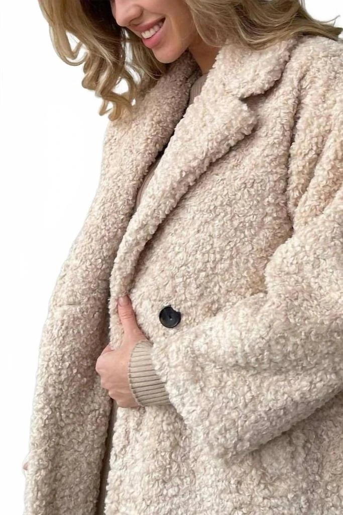 Rosa Clothing Howell Mountain Trench Coat In Beige 2