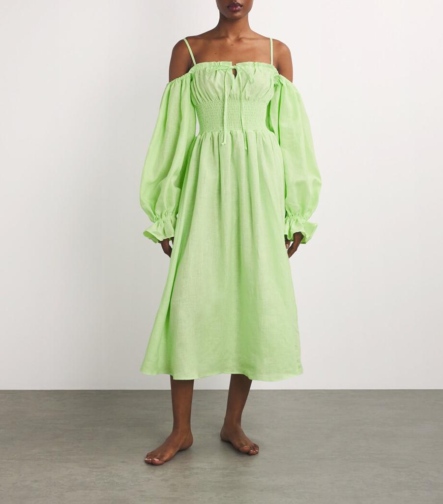Sleeper Linen Cancan Maxi Dress