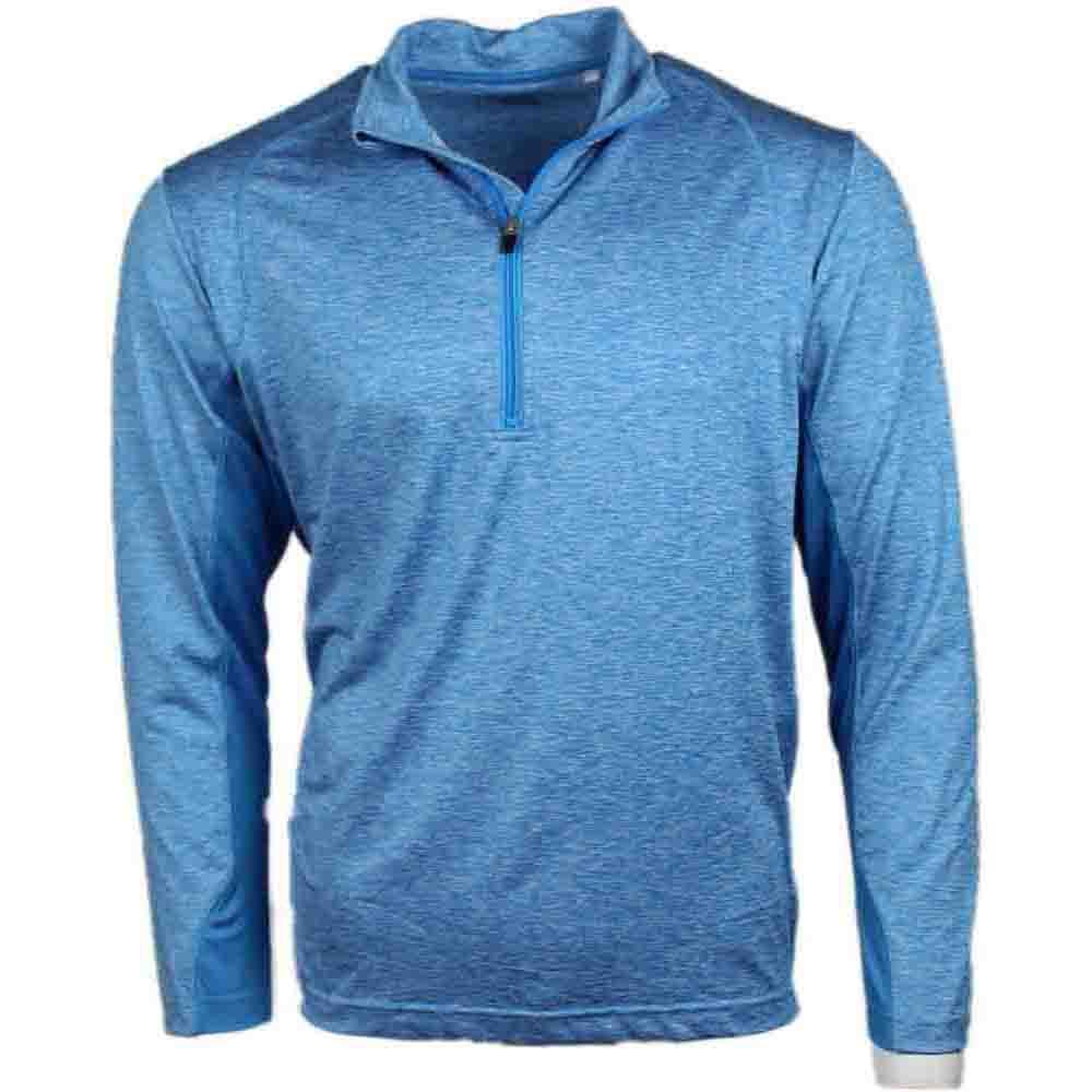 Page & Tuttle Heather Colorblock Quarter Zip Pullover