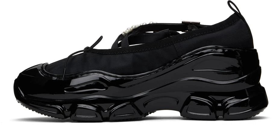 Simone Rocha Black Beaded Tracker Ballerina Sneakers 3