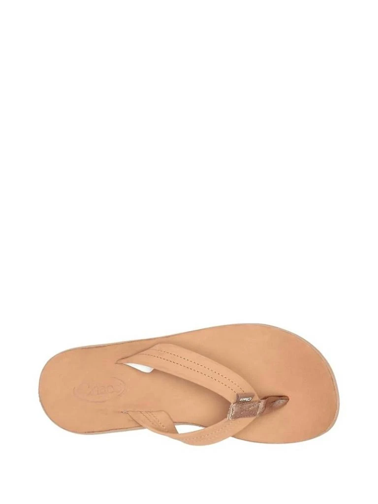 Chaco Women's Classic Leather Flip Flop In Tan 2