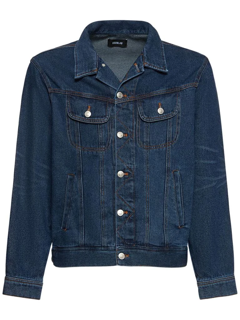 EGONLAB Eat Me Embroidered Cotton Denim Jacket 2
