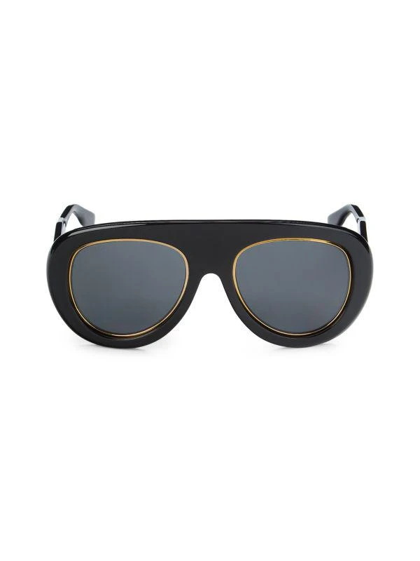 Gucci 54MM Round Aviator Sunglasses 1