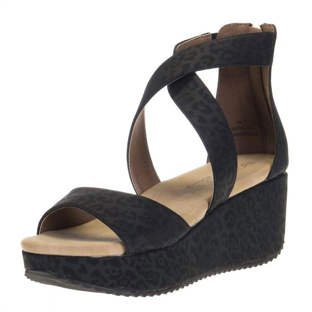 Corkys Footwear Women's Fay Wedge In Black 3