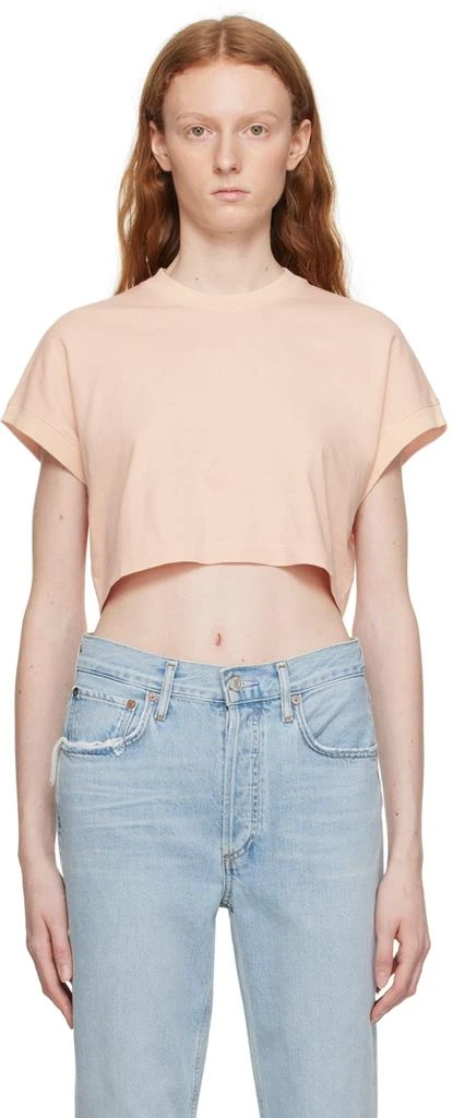 AGOLDE Pink Aiden T-Shirt 1