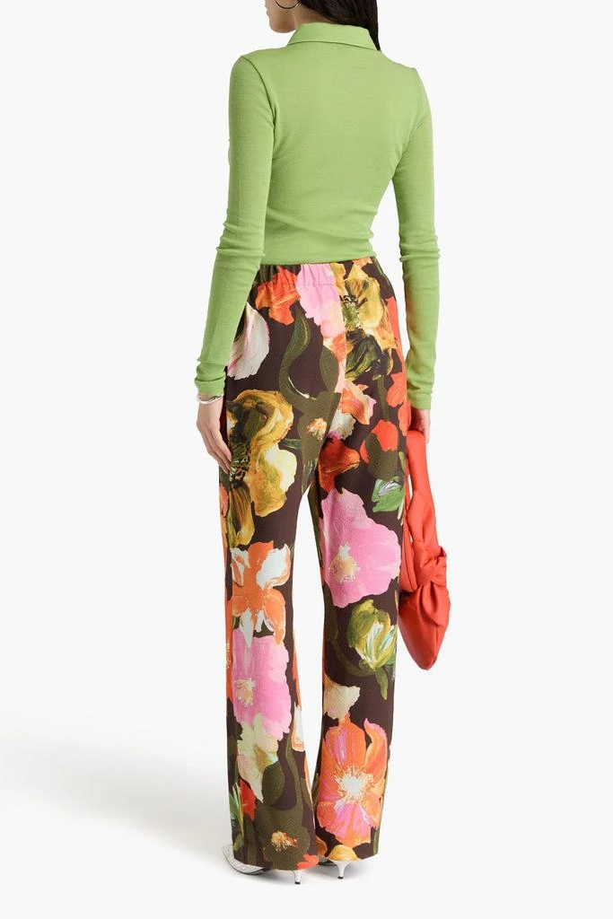 Stine Goya Fatou floral-print crepe wide-leg pants 3