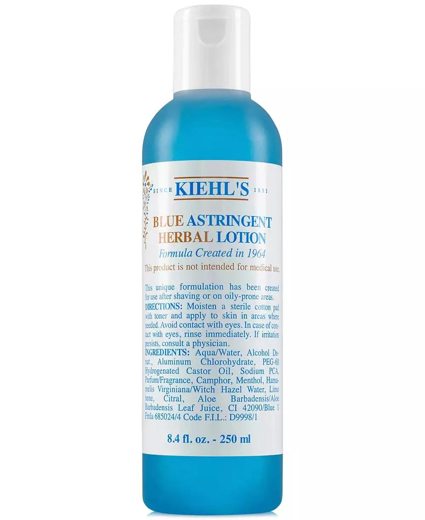 Kiehl's Blue Astringent Herbal Lotion, 8.4-oz. 1
