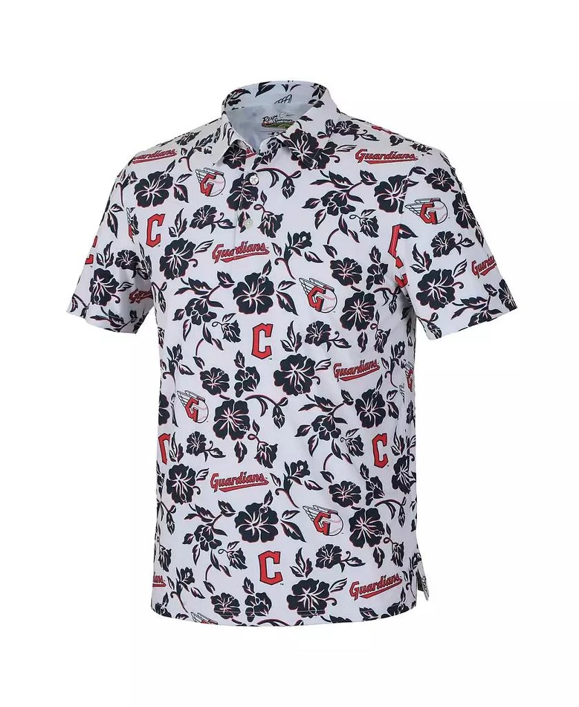 Reyn Spooner Men's White Cleveland Guardians Pua Performance Polo Shirt 3