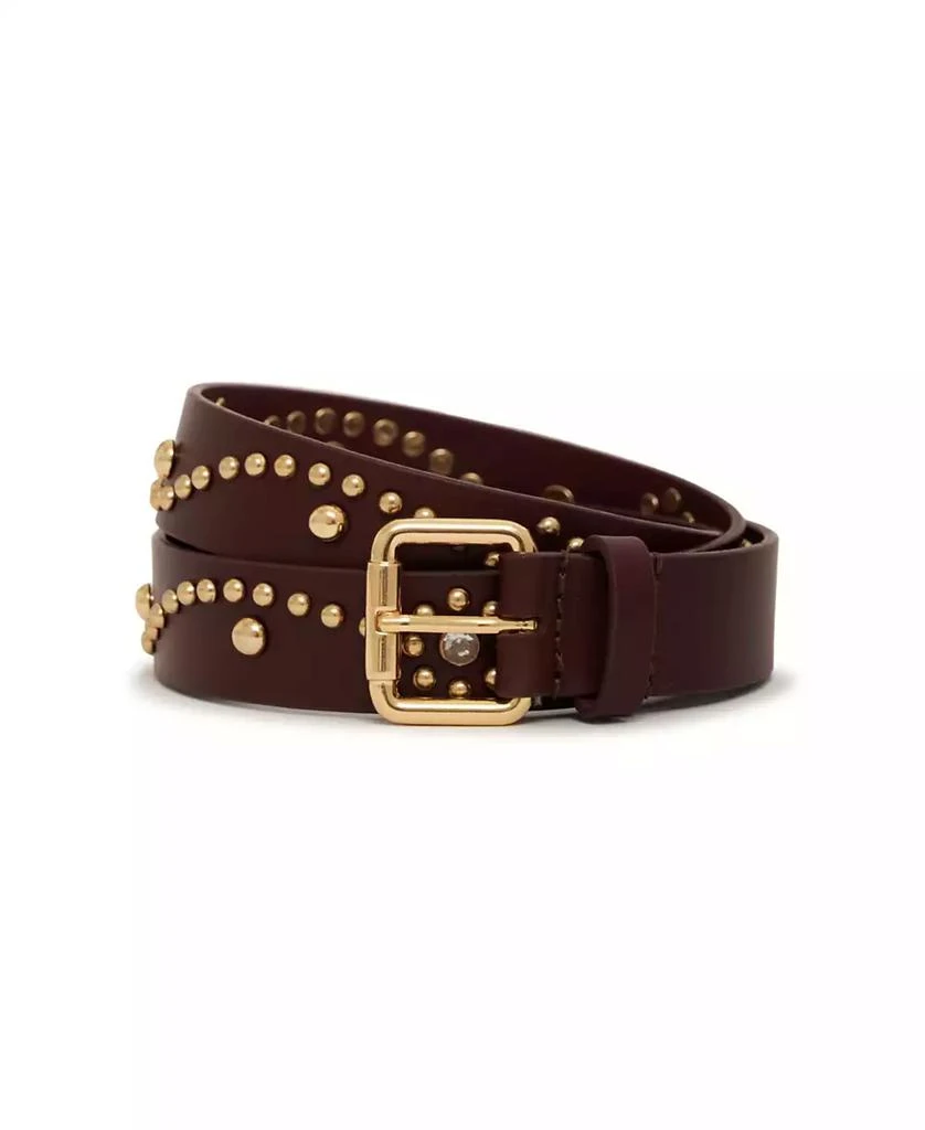 NEW SANCTUARY women\'s rowan studded belt in mahogany Sanctuary Women main image 4