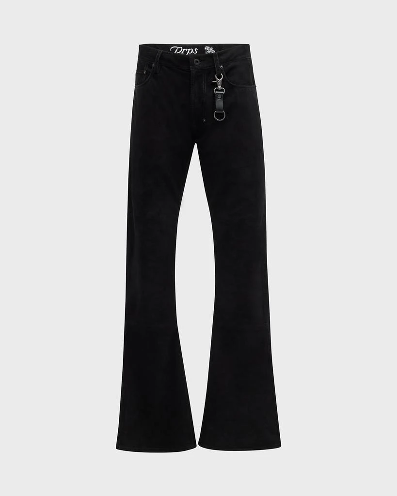 Prps Goods & Co Men's Vegan Leather Flare Pants 1