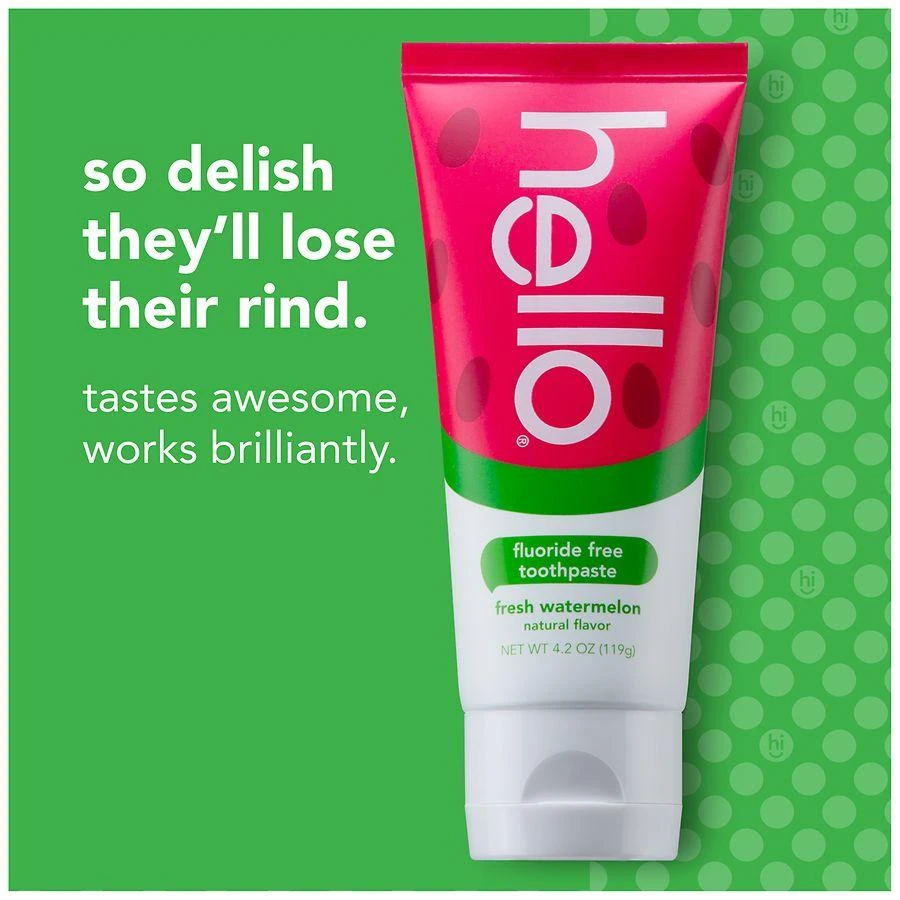 Hello Fluoride Free Kids Toothpaste Watermelon 3