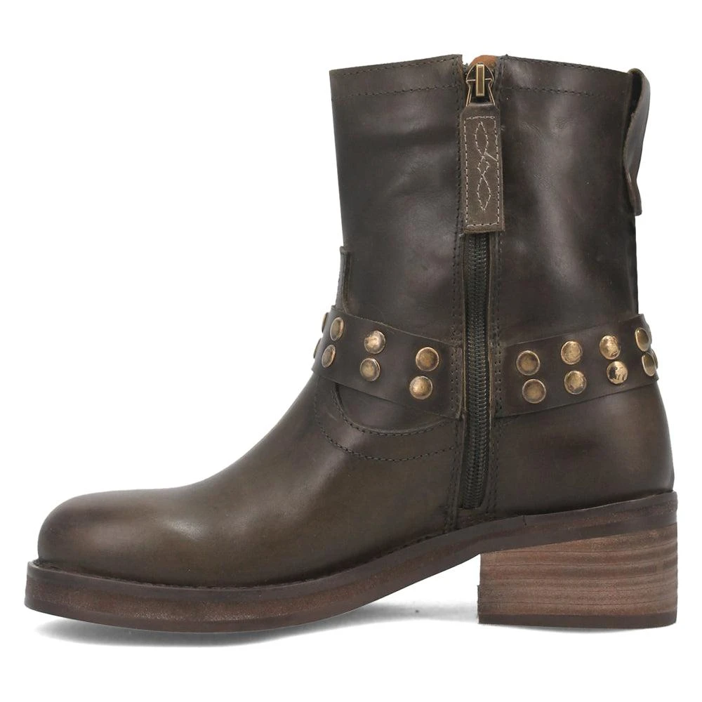 Dingo Anarchy Round Toe Zippered Cowboy Motorcycle Boots 3