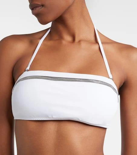 Brunello Cucinelli Embellished bikini top 4