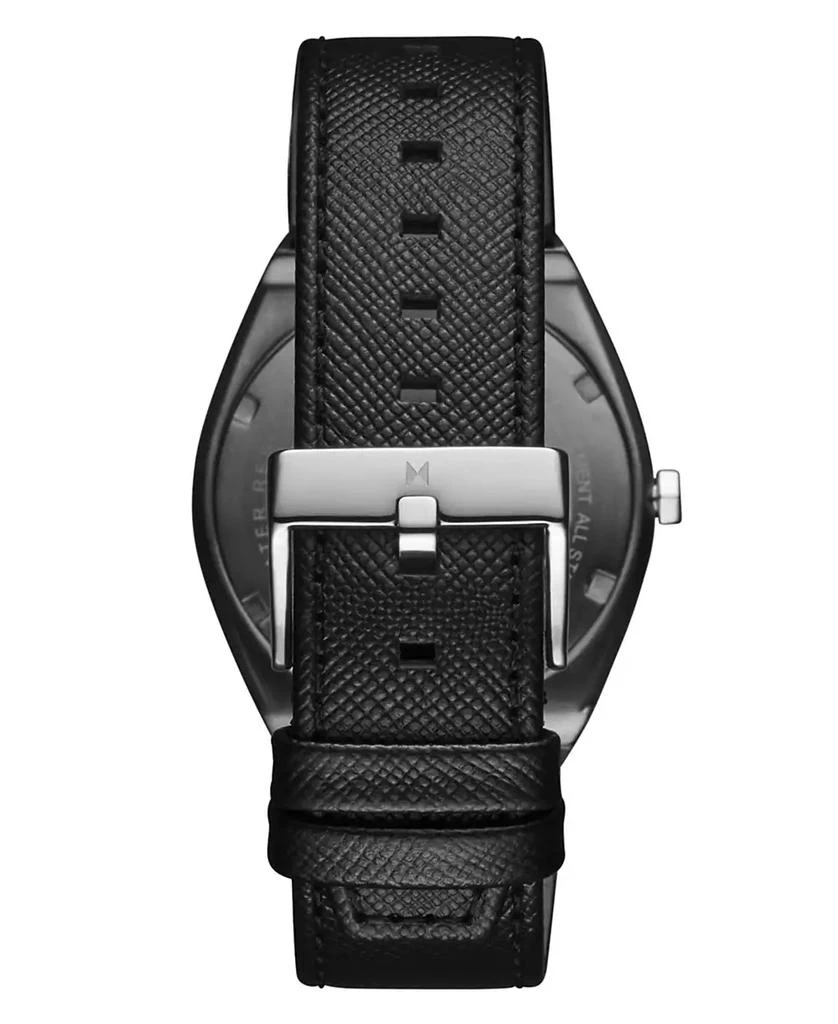 MVMT Men's Odyssey II Black Leather Strap Watch 2