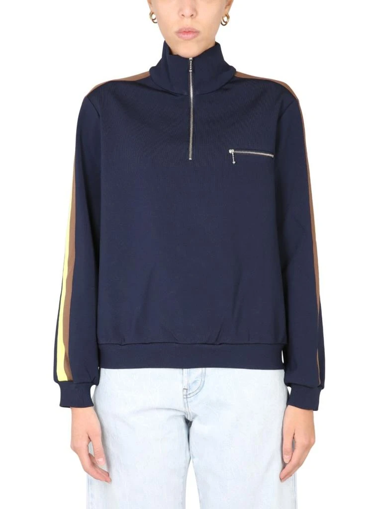 Tory Burch Sweatshirt With Front Zipper 1