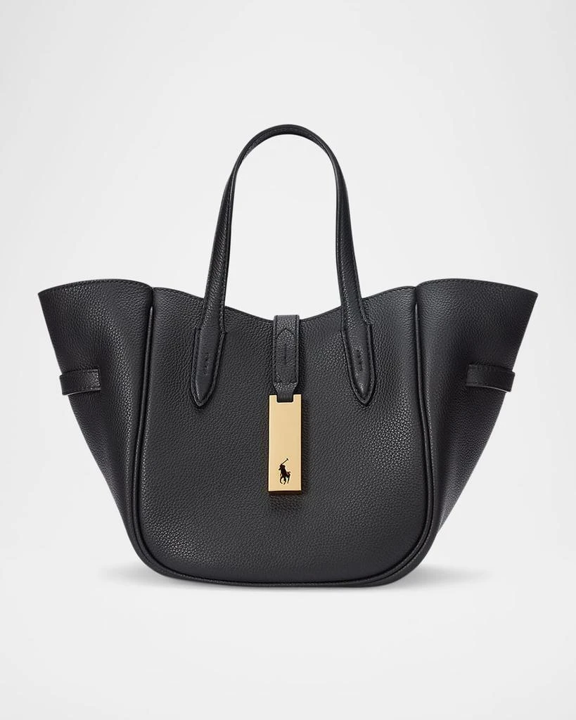 Ralph Lauren Small Grain Leather Tote Bag 1