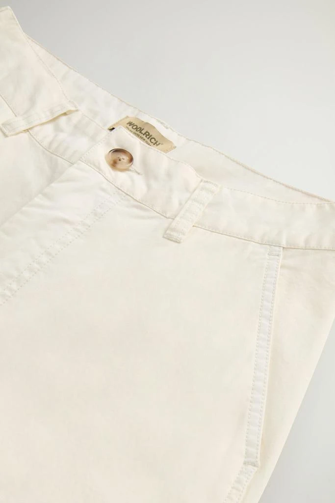 Woolrich Garment-Dyed Pure Cotton Chino Pants - Women - Blue 3