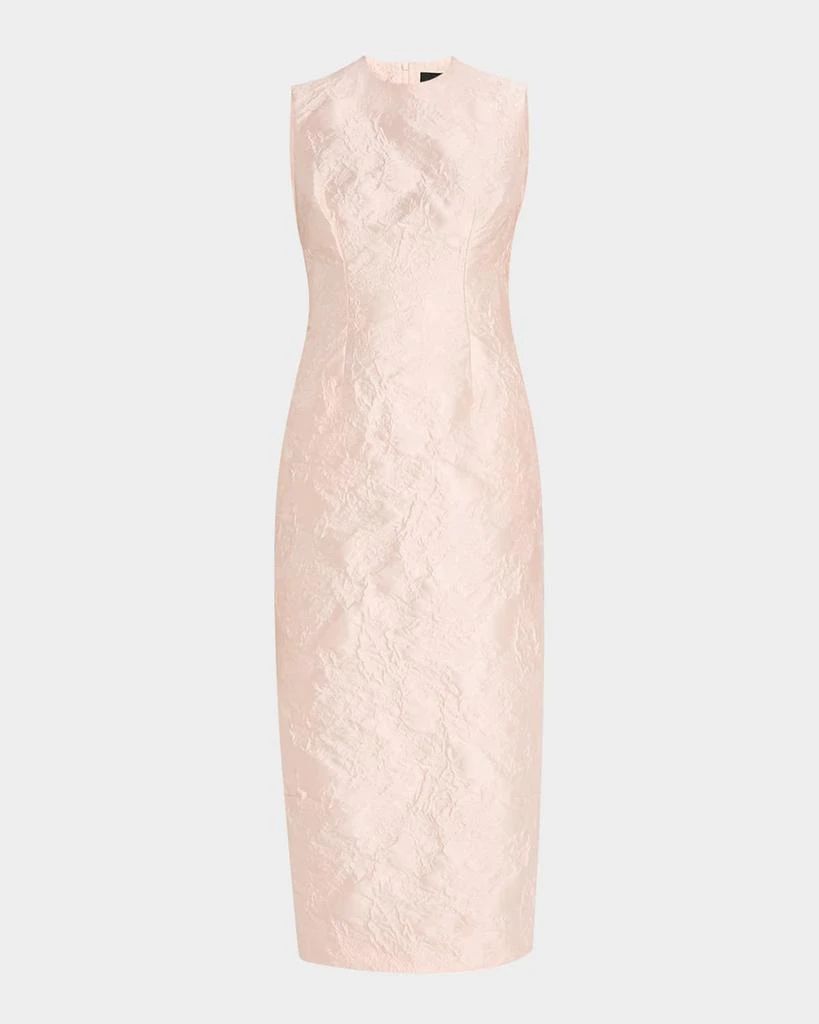 Simone Rocha Floral Brocade Sleeveless Dart Midi Dress 1