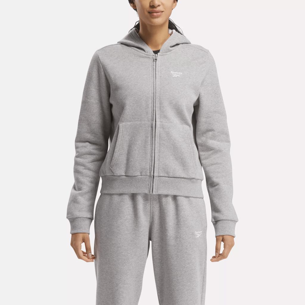 Reebok Women's Reebok Identity Small Logo Fleece Full-Zip Hoodie