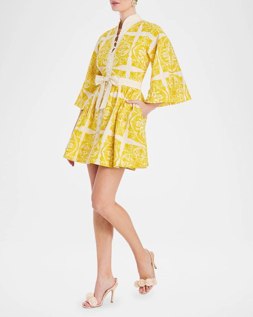 Mestiza New York Carmen Flare-Sleeve Bow Mini Dress 2