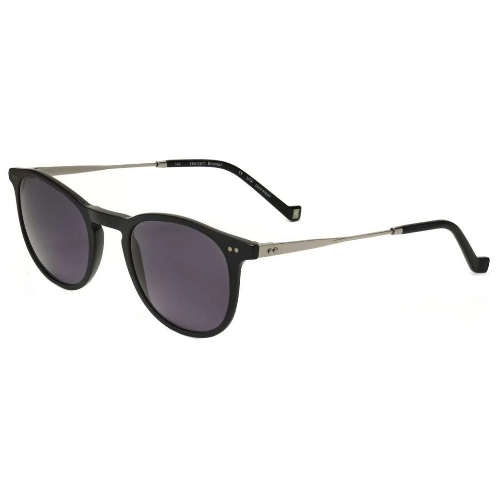 Hackett Hackett Men's Black Round Sunglasses 1