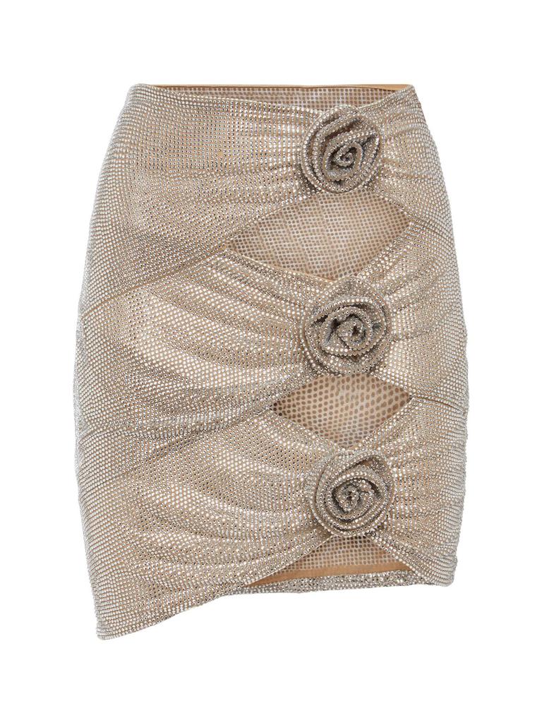 スカート Giuseppe di Morabito Midi skirt with silver rhinestones GIUSEPPE DI MORABITO Giuseppe Di Morabito Midi Skirt With