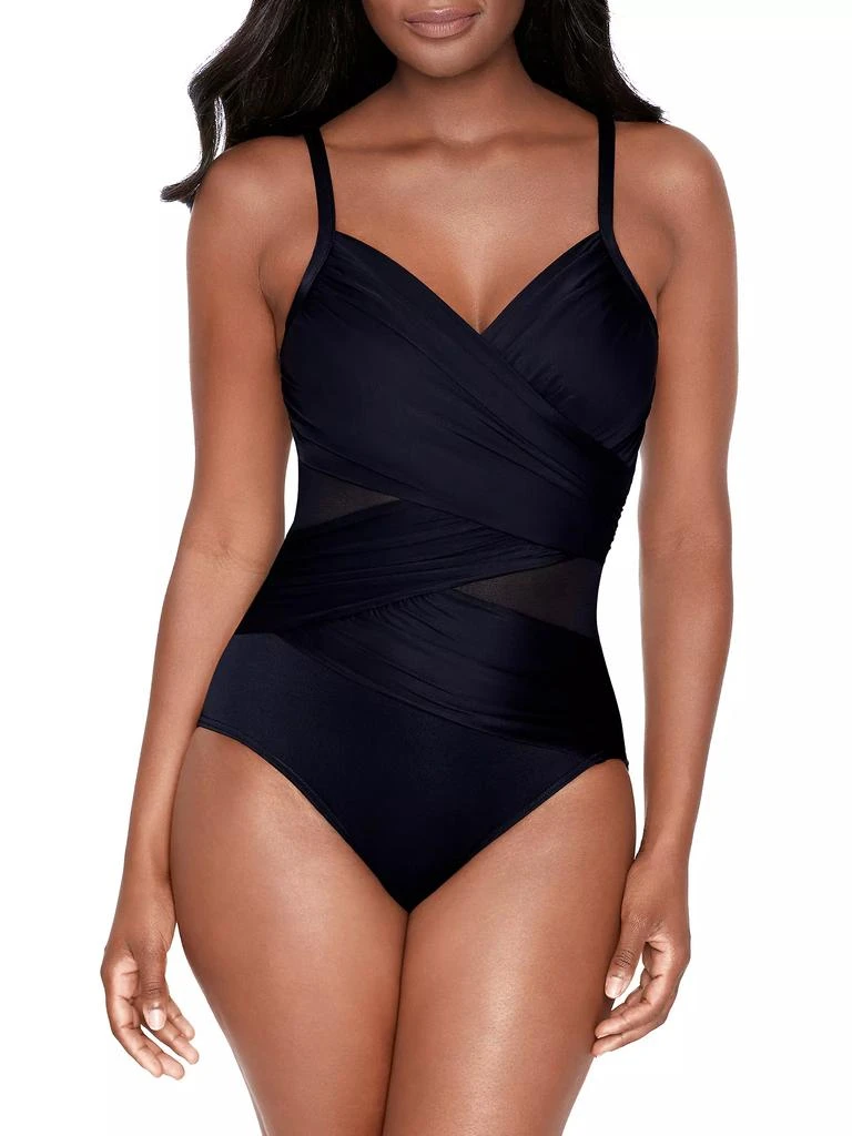 Miraclesuit DDD Mystify Mesh Insets One-Piece Swimsuit 2