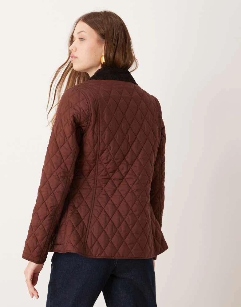 Barbour Barbour Annandale Quilted Jacket in rich brown 3