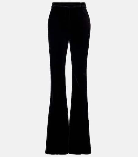 Max Mara Vetrino cotton velvet flared pants 1