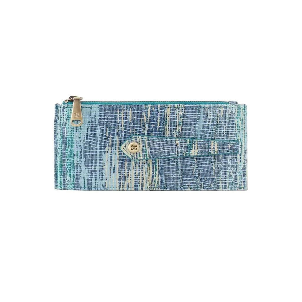 Hobo Linn Credit Card Wallet In Cracked Glass 1