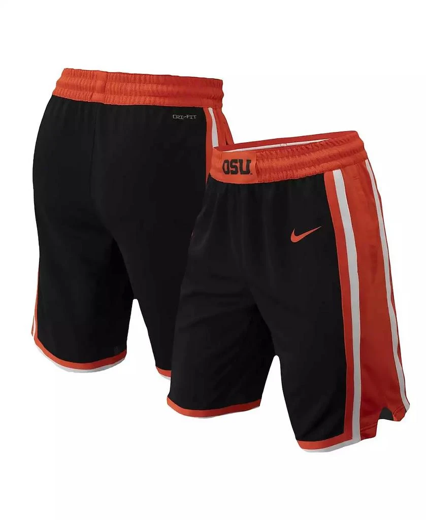 NIKE Men's Black Oregon State Beavers Replica Performance Basketball Shorts 1