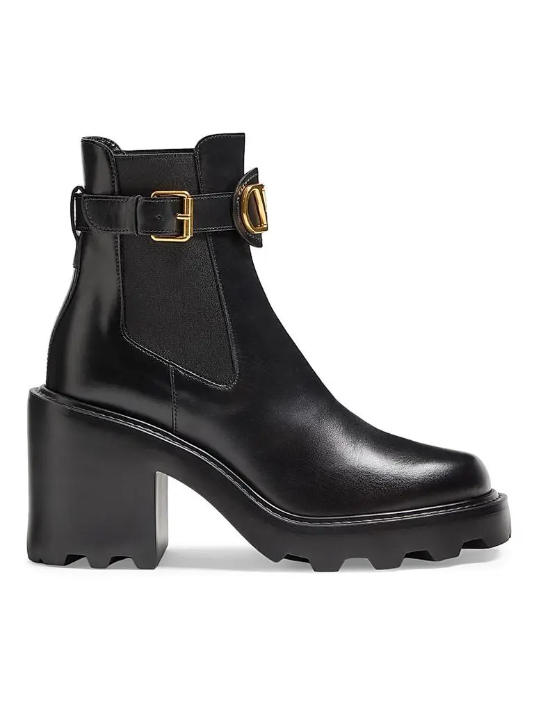Valentino VLogo Signature Calfskin Beatle 90MM Boots - Shoes  display picture 3
