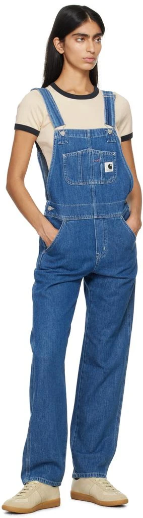 Carhartt WIP Navy Bib Denim Overalls 4