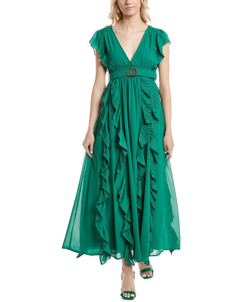ラルフローレン★Ruffle-Trim llic Chiffon Gown Ruffle-Trim Metallic Chiffon Gown | Ralph Lauren