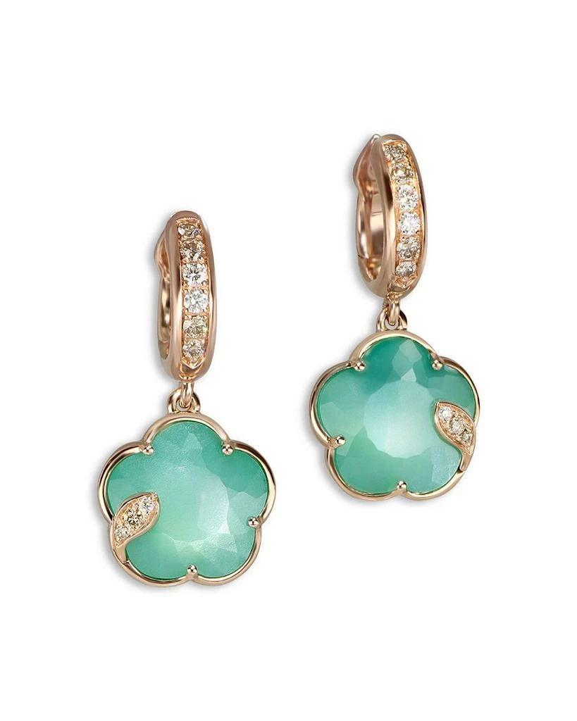 Pasquale Bruni Petit Joli Lunaire 18K Rose Gold Lunar Garden Gem Earrings with Diamonds, 0.27 tcw 1