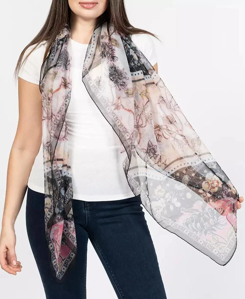 Vince Camuto Women's Paisley Floral Square Scarf 5