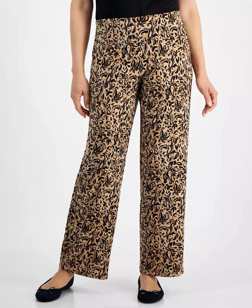 JM Collection Petite Knit Pull-On Pants, Created for Macy's 3