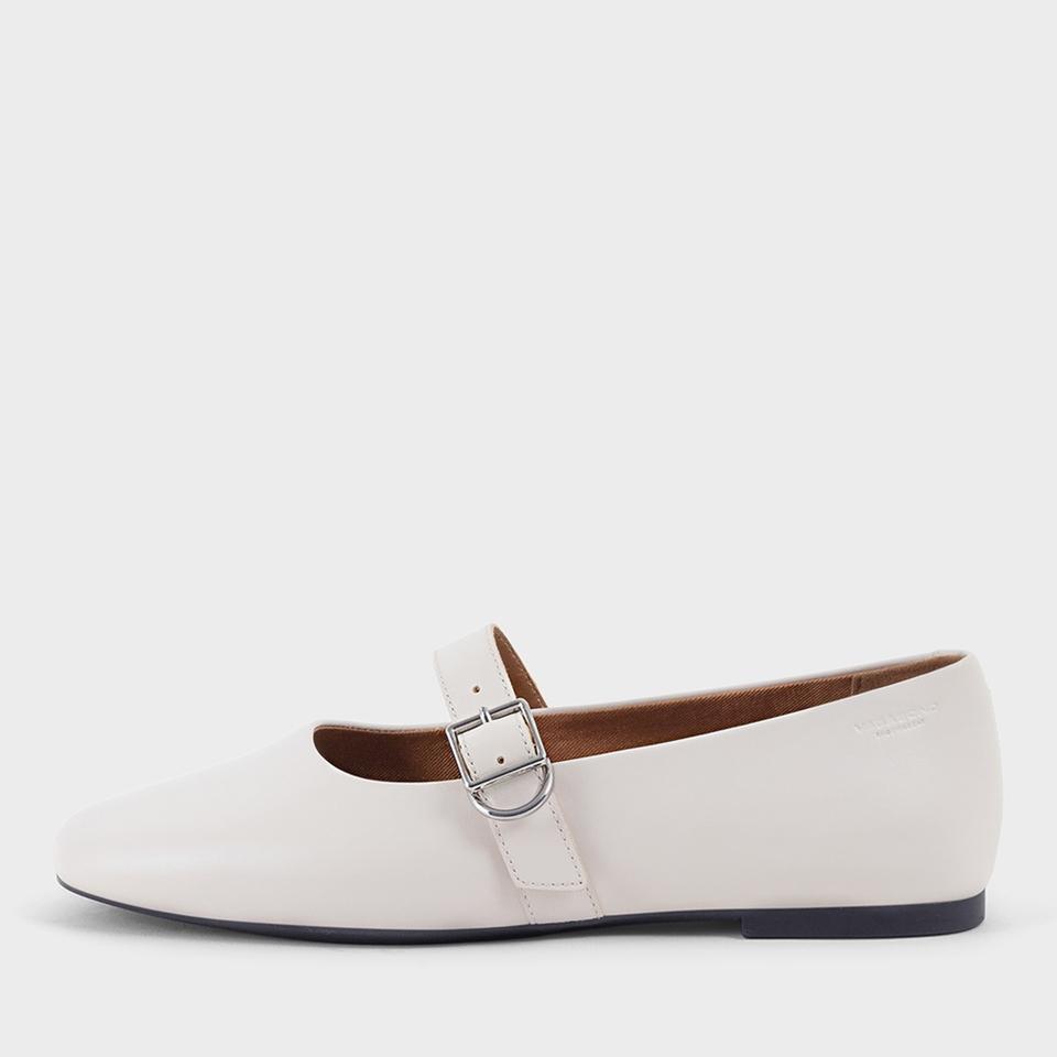 Vagabond VAGABOND WOMEN'S JOLIN BUCKLE LEATHER BALLET FLATS