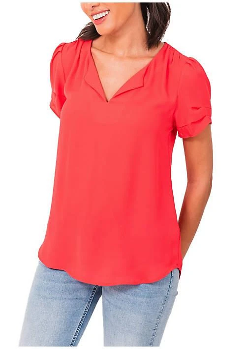 DR2 by Daniel Rainn By Daniel Rainn Ruched Short Sleeve Top 1