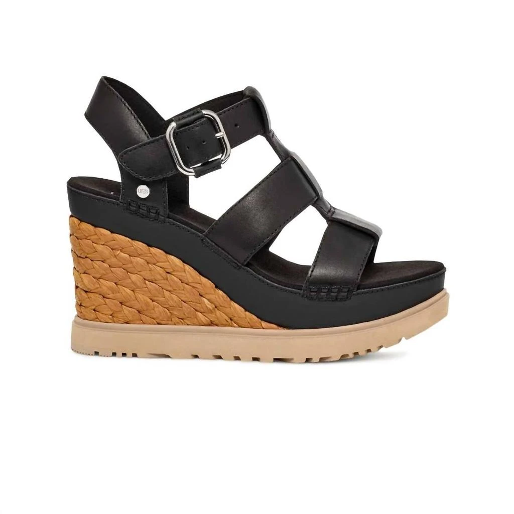UGG Women's Abbot Strap Sandals In Black 2