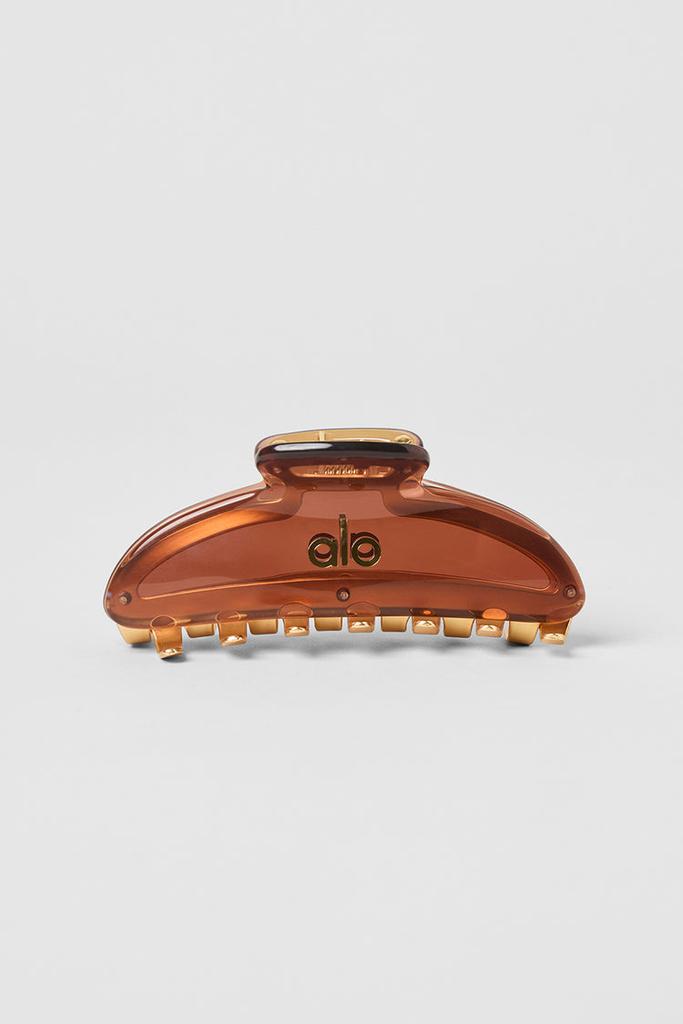 Alo Acrylic Illusion Claw Clip - Clear Acetate/Chrome