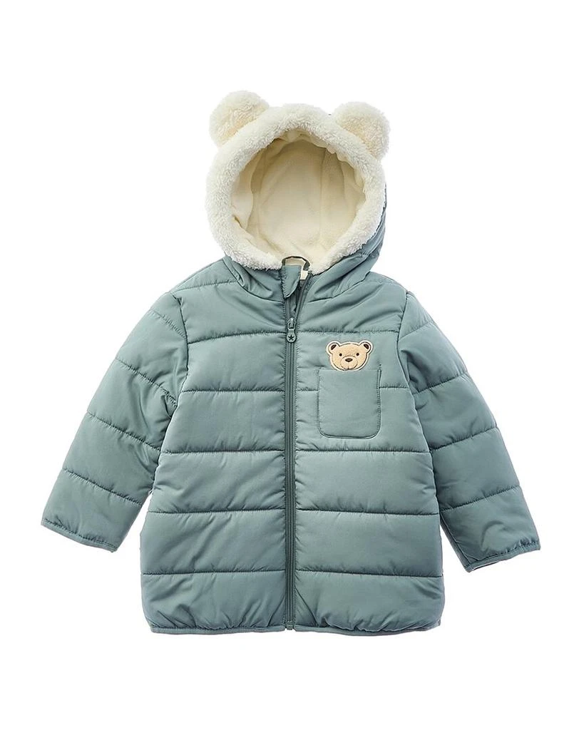 Wippette 3D Cute Bear Applique Quilted Puffer Jacket 1
