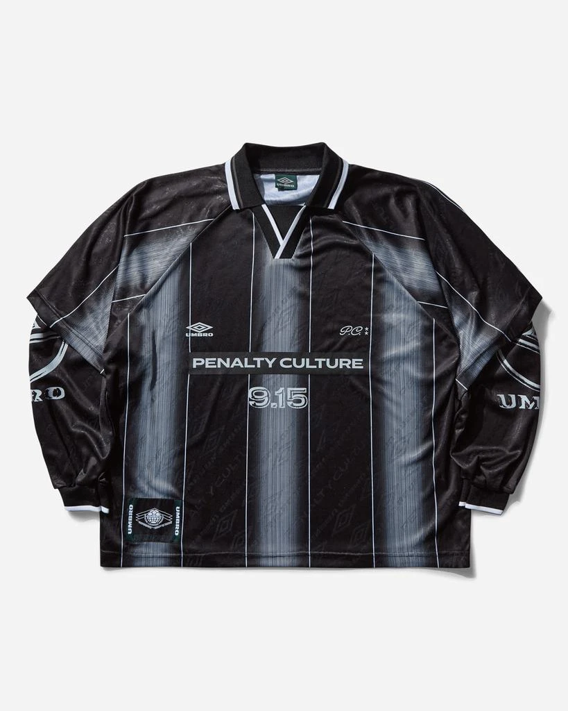 Umbro Men's Soccer V-Neck Longsleeve T-Shirt Black 1