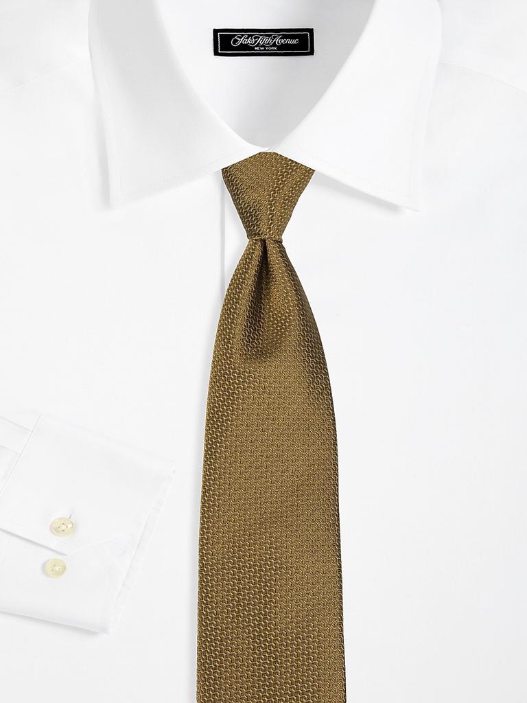 Canali Neat Gemotric Silk Tie